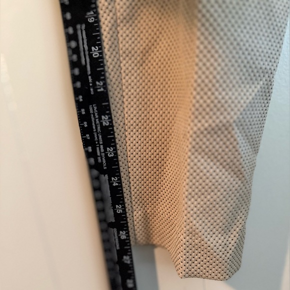 Zara Khaki with Black Polka Dot Work Trouser Pants, Size 6 - Picture 10 of 10